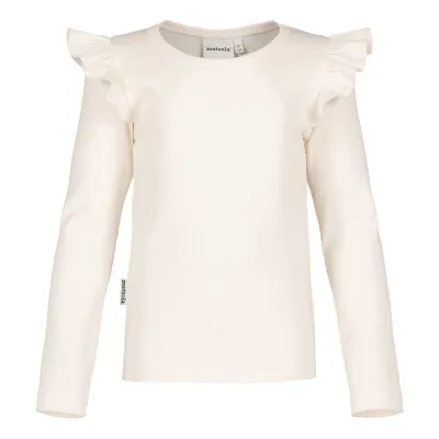 Made of Dreams Rib Frilla -Paita | Creamy - 98/104, kuva 1 / 1