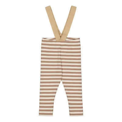 Made of Dreams Striped Rib Brace Pants | Muddy Boots/Creamy - 50/56, kuva 1 / 1