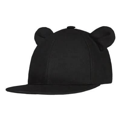 Dancing With Colours SUMMER CAP WITH EARS -LIPPALAKKI | LICORICE - 5-6Y, kuva 1 / 1