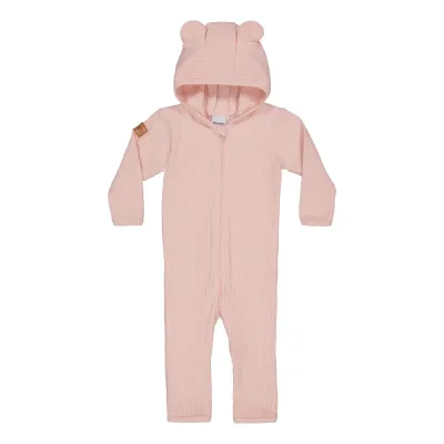 What A Wonderful World HEAVY RIB BEAR PLAYSUIT -HAALARI | MILKY PEACH - 74/80, kuva 1 / 1