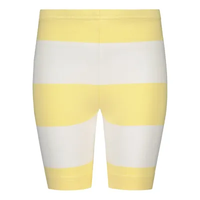 Sunny Sailors STRIPED BIKER -SHORTSIT | MELLOW YELLOW - VANILLA - 122/128, kuva 1 / 1