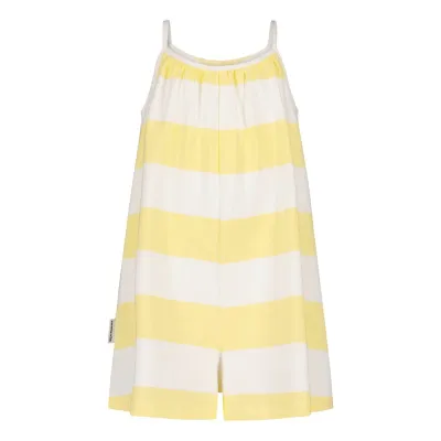 Sunny Sailors STRIPED PLAYSUIT -HAALARIASU | MELLOW YELLOW - VANILLA - 122/128, kuva 1 / 1