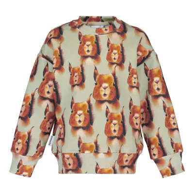 Mother's day SQUIRREL OVERSIZE -COLLEGEPAITA | FOREST GREEN - 110/116, kuva 1 / 1