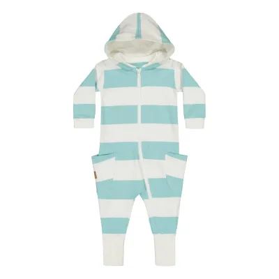 My Happy Place Striped Jumpsuit | Ocean/Vanilla - 50/56, kuva 1 / 1