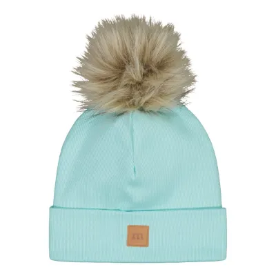 My Happy Place Rib Beanie -Tupsupipo | Ocean - 7-8Y, kuva 1 / 1
