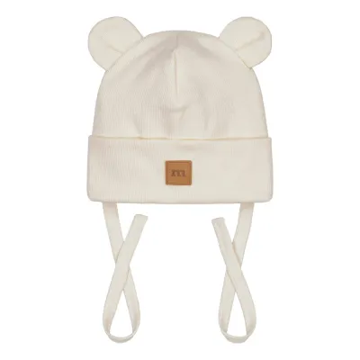 My Happy Place Rib Bear Beanie -Pipo | Creamy - 2-6M, kuva 1 / 1