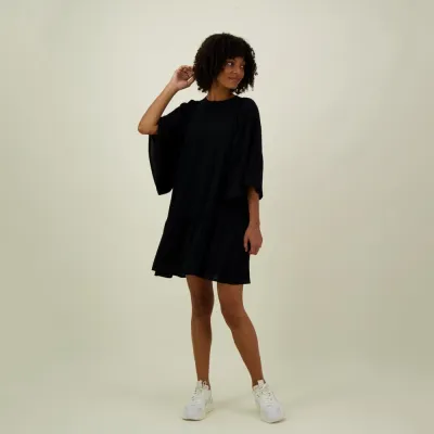 My Happy Place Women Bell Sleeve Tunic Dress -Mekko | Licorice - S, kuva 1 / 1