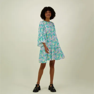 My Happy Place Women Bell Sleeve Tunic Dress -Mekko | Dream - L, kuva 1 / 1