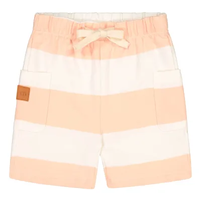 Wonders of Life Striped Collegeshortsit | Milky Apricot - Vanilla - 98/104, kuva 1 / 1