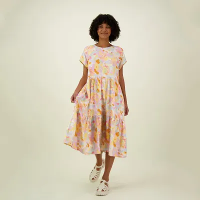 Beach Party Women Tahiti Tiered Midi Dress -Mekko - XL, kuva 1 / 1