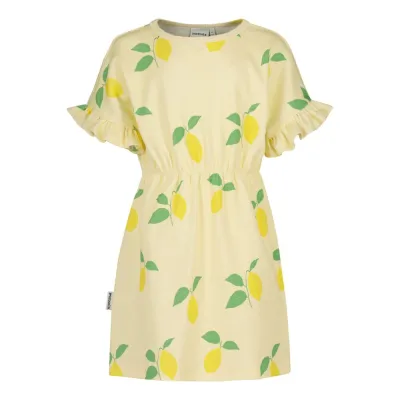 Beach Party Lemon Tree Rib -Frilla Mekko | Lemon Sorbet - 98/104, kuva 1 / 1