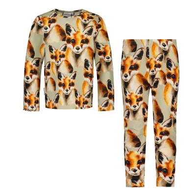 Metsola Fox Green -Pyjama - 86/92, kuva 1 / 1