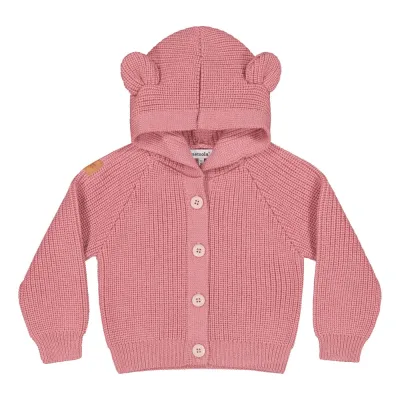 True Campers Bear Knit -Merinovillaneuletakki | Rosy - 86/92, kuva 1 / 1