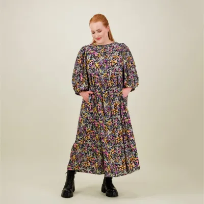 Can't Stop Dreaming Fantasy Volume Sleeve Midi Dress -Mekko - XL, kuva 1 / 1