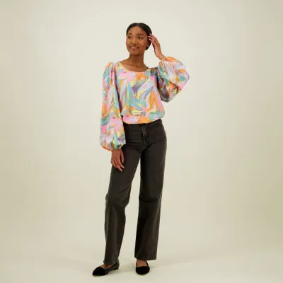 Can't Stop Dreaming Utopy Volume Sleeve Blouse -Paita - XS, kuva 1 / 1