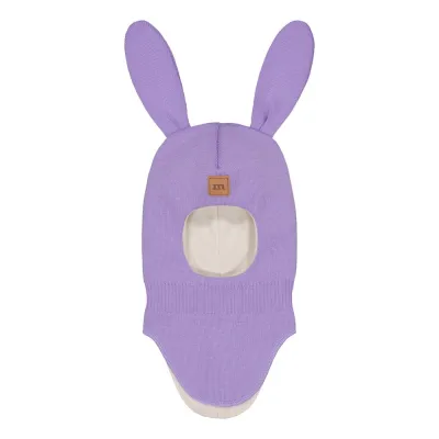 Happy Hearts Bunny Helmet -Merinovilla Kypärämyssy | Icy Lilac - 6-12M, kuva 1 / 1