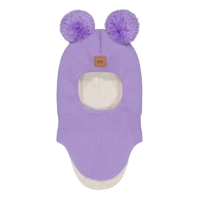 Happy Hearts Cutie Helmet -Merinovilla Kypärämyssy | Icy Lilac - 5-6Y, kuva 1 / 1