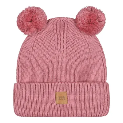 Happy Hearts Knitted Pom Pom -Merinovillapipo | Rosy - 1-3Y, kuva 1 / 1