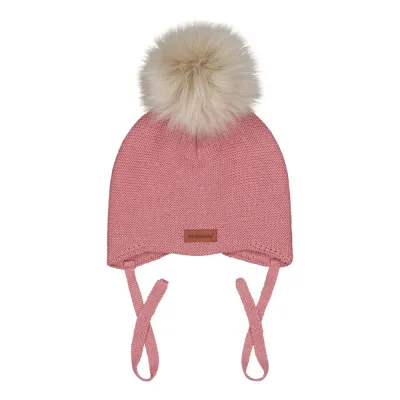 Happy Hearts Mini Crystal Hat -Merinovillapipo | Rosy - 0-2M, kuva 1 / 1