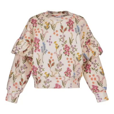 Urban Story Perfect Day Frill Sweater -Collegepaita | Creamy - 122/128, kuva 1 / 1
