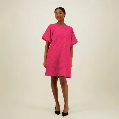 Can You Hear Me? Jacquard Dress -Mekko | Pinky - XXL, kuva 1 / 1