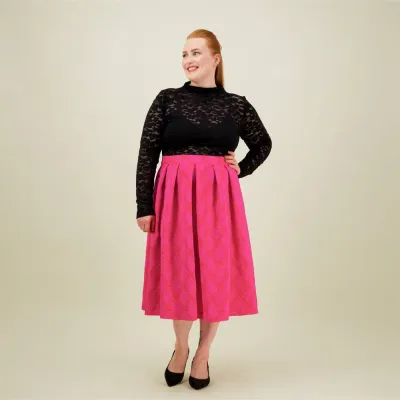 Can You Hear Me? Jacquard Skirt -Hame | Pinky - M, kuva 1 / 1