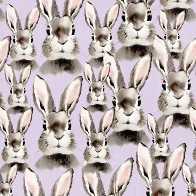 Kangaskarkelot Rib 2X2 Bunny Lily 1M, kuva 1 / 1