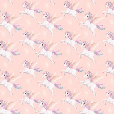 Kangaskarkelot Rib 2X2 Pastel Pony 1M | Sparkle, kuva 1 / 1