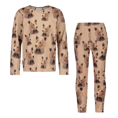 Under the Same Moon Home Bear -Pyjama | Hazelnut - 110/116, kuva 1 / 1