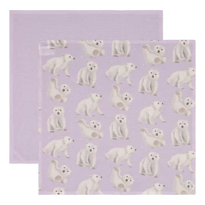 Under the Same Moon Home Polar Bears -Harsoliinasetti, 2kpl | Icy Lilac, kuva 1 / 1