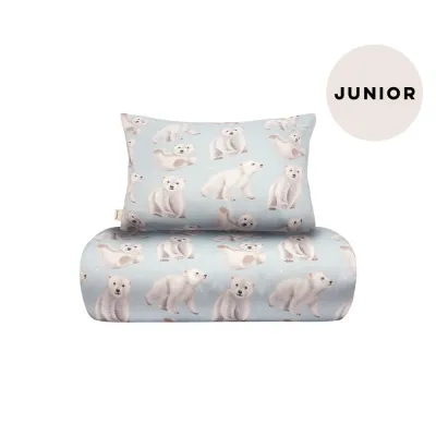 Under the Same Moon Home Polar Bears -Pussilakanasetti Junior | Icy Blue, kuva 1 / 1