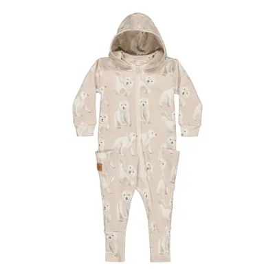 Under the Same Moon Polar Bears Jumpsuit | Sand - 62/68, kuva 1 / 1