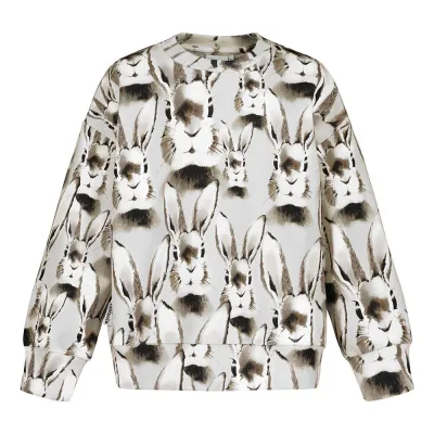 Metsola Women's Bunny Grey Oversize Sweater -Aikuisten Collegepaita - L, kuva 1 / 1