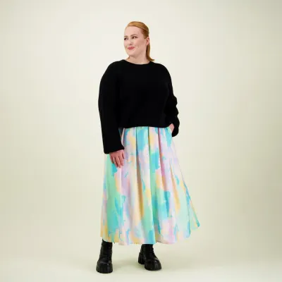 More Love Sunset Pleated Skirt -Hame - XXL, kuva 1 / 1