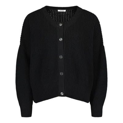 More Love Cotton Knit Cardigan -Neuletakki | Licorice - XS/S, kuva 1 / 1
