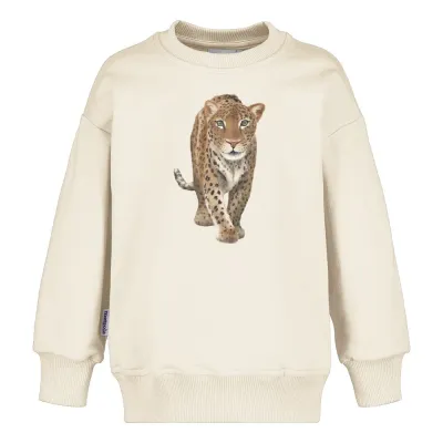 Circus of My Life Leopard Oversize Sweater -Collegepaita | Milky - 110/116, kuva 1 / 1