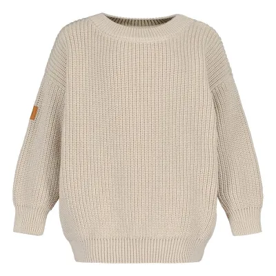 Circus of My Life Cotton Knit Jumper -Lasten Neulepaita | Milky - 110/116, kuva 1 / 1