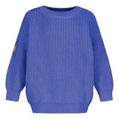 Circus of My Life Cotton Knit Jumper -Lasten Neulepaita | Electric - 110/116, kuva 1 / 1