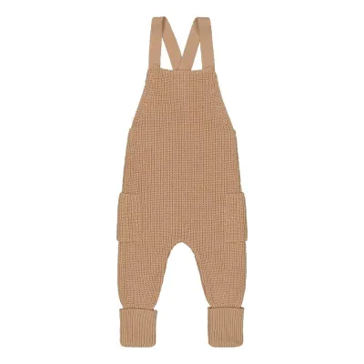 Circus of My Life Cotton Knit Dungarees -Lappuhaalarit | Nougat - 62/68, kuva 1 / 1