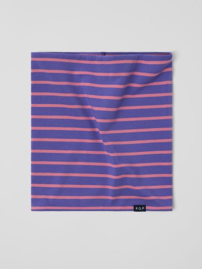 Polarn O. Pyret Tuubihuivi fleecevuorilla raidallinen