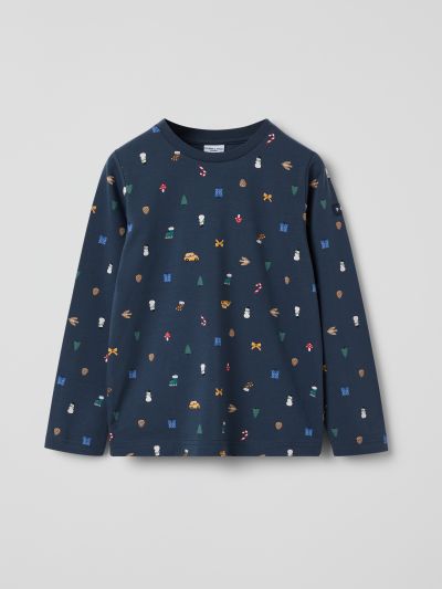 Polarn O. Pyret Pitkähihaista joulu-T-paitaa