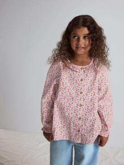 Polarn O. Pyret Pitkähihainen pusero kukallinen