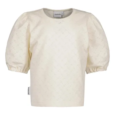 Weekend Vibes Puff Sleeve -Paita | Milky - 110/116, kuva 1 / 1
