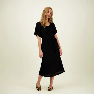 C'est La Vie! Bell Sleeve Rib Dress -Mekko | Licorice - M, kuva 1 / 1