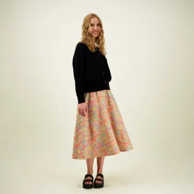 C'est La Vie! Jacquard Circle Skirt -Hame - XS, kuva 1 / 1