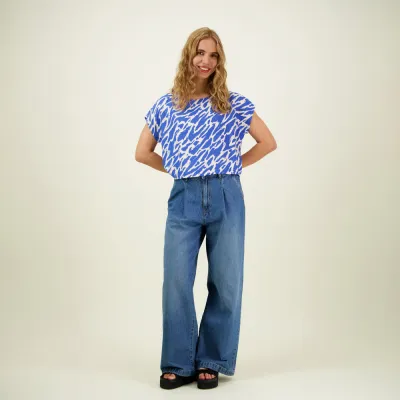 C'est La Vie! Sophy Cropped Top -Paita | Electric - XL