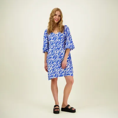 C'est La Vie! Sophy Volume Sleeve Tunic Dress -Mekko | Electric - XS, kuva 1 / 1