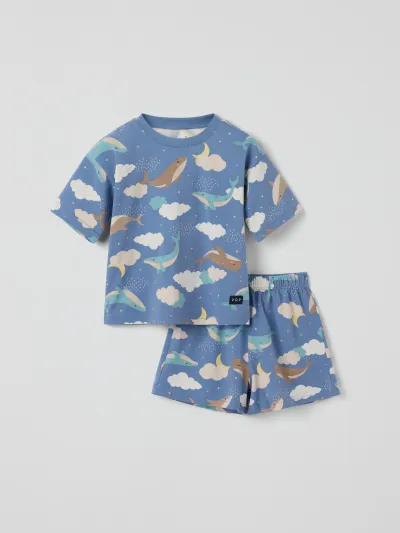 Polarn O. Pyret Lyhythihainen pyjama valaat