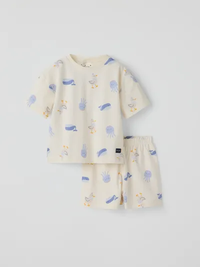 Polarn O. Pyret Lyhythihainen pyjama kalat, kuva 1 / 1
