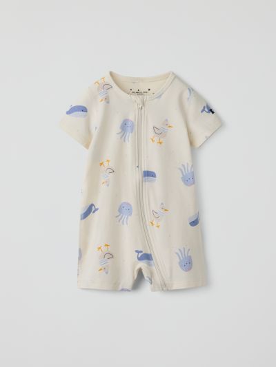 Polarn O. Pyret Lyhythihainen yöpukuhaalari kalat